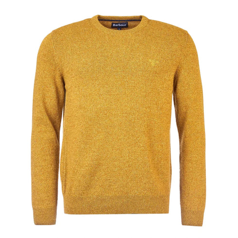 Barbour Pullover Maglia Uomo Essential Tisbury in lana Senape - Francavilla Moda